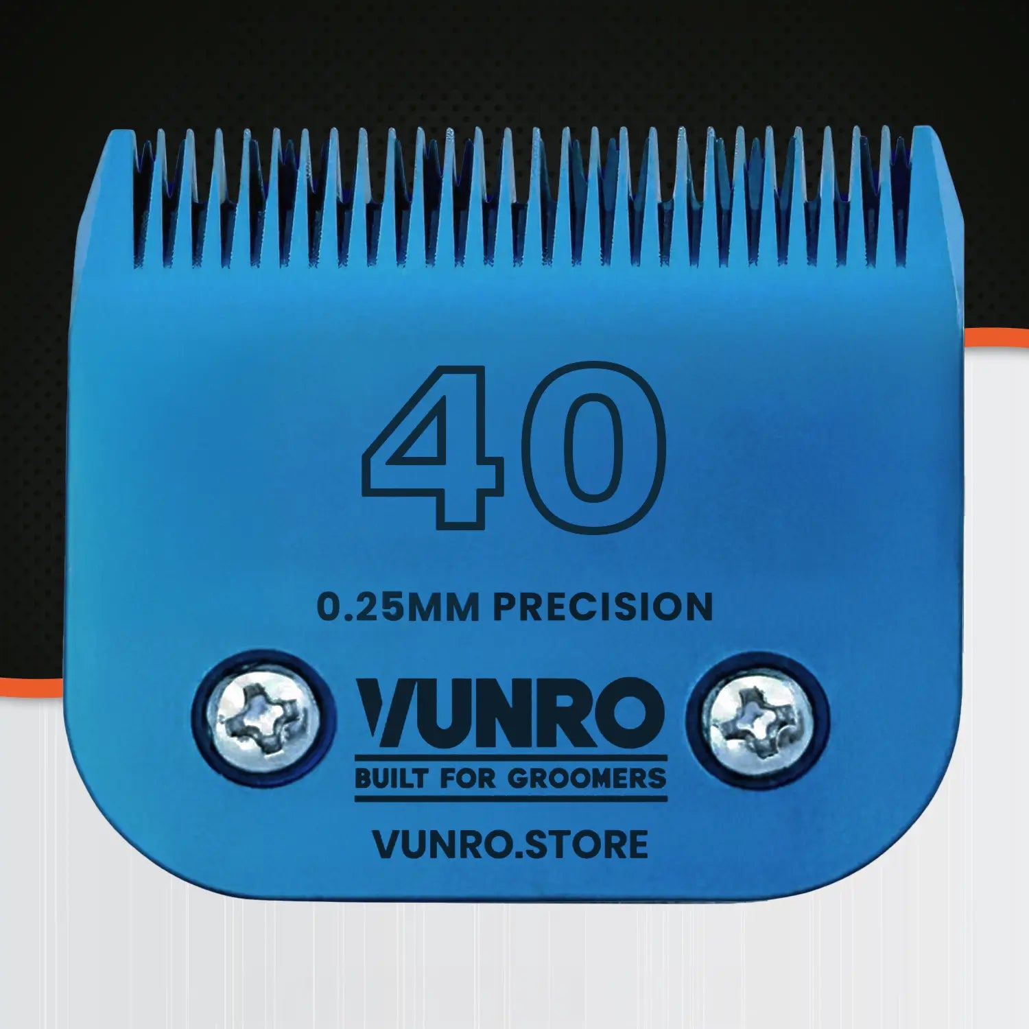 40# Blue Steel Dog Clipper Blade (0.25 mm) by VUNRO