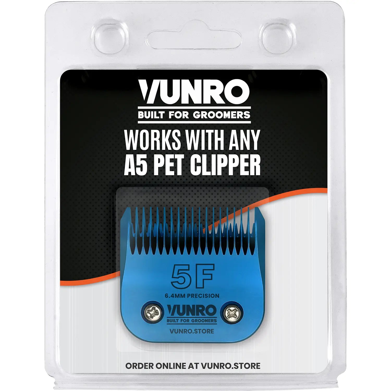 5F Blue Steel Dog Clipper Blade (6.4 mm) by VUNRO