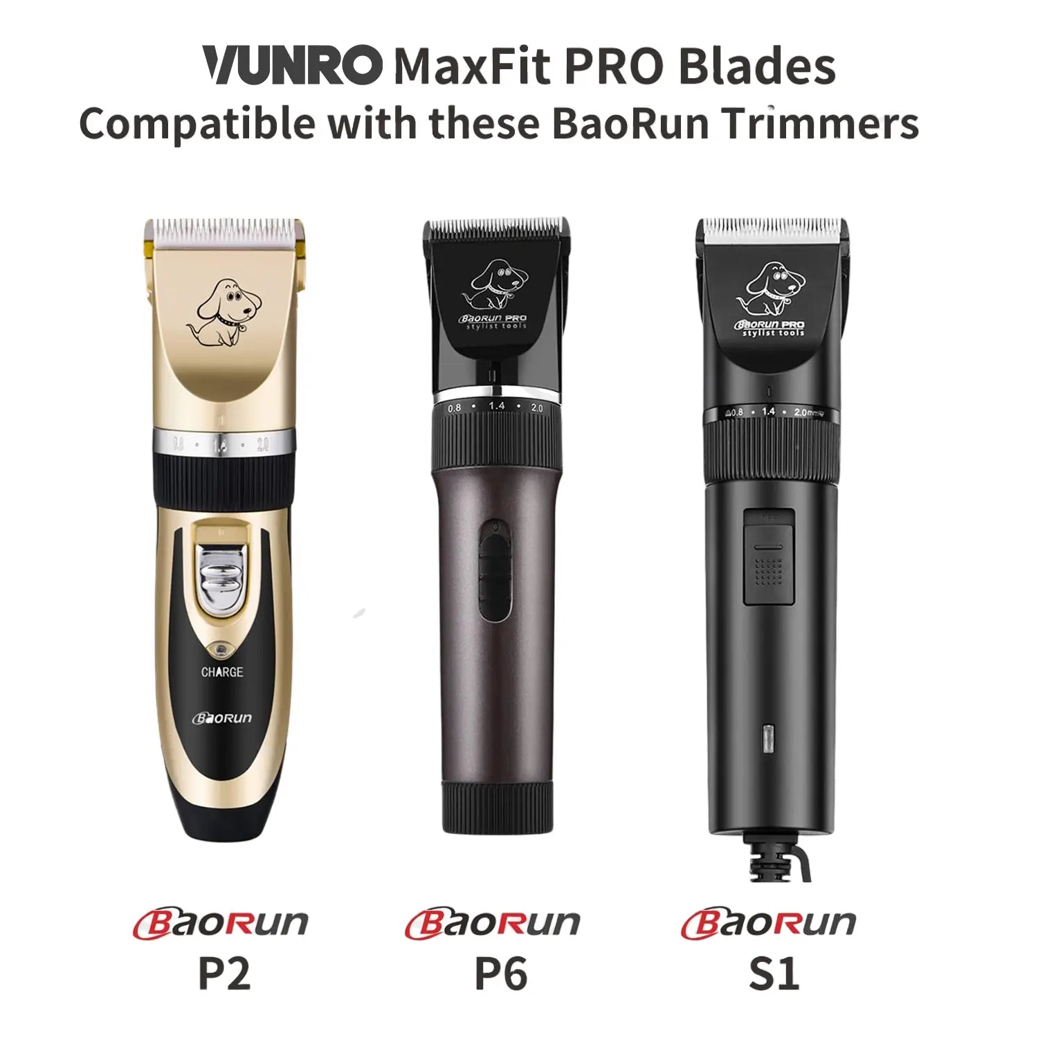 4F MaxFit PRO Dog Trimmer Blade (9.5 mm) by VUNRO
