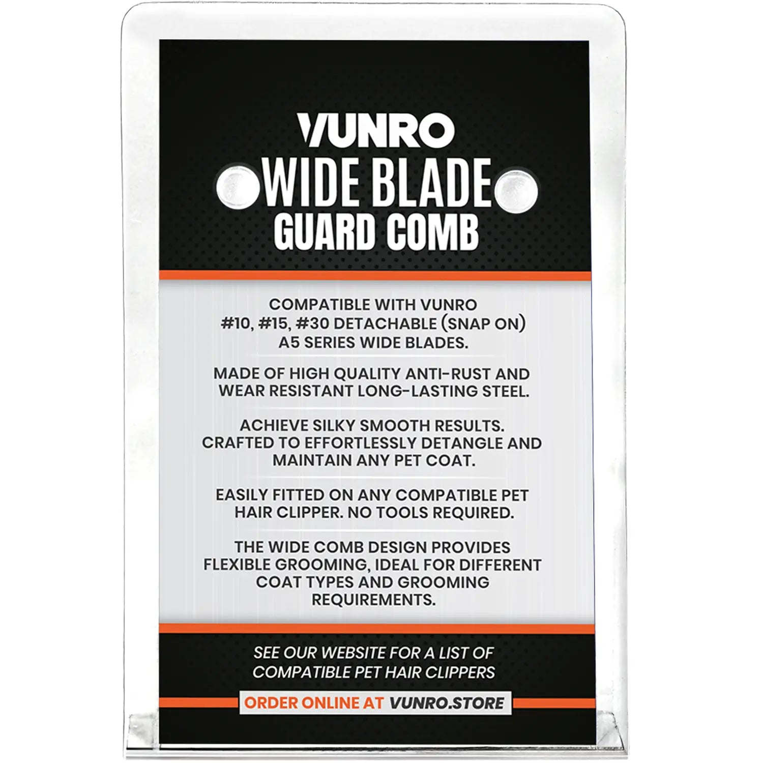 3mm ColorMax (1/8″) Wide Blade Comb Attachment by VUNRO